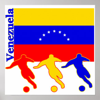 Affiche Venezuela - Joueurs de football