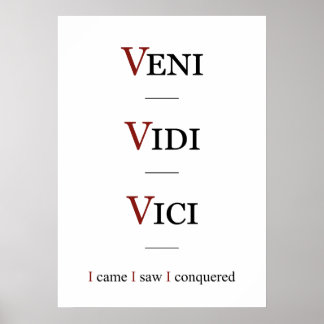 Affiche Veni, Vidi, Vici