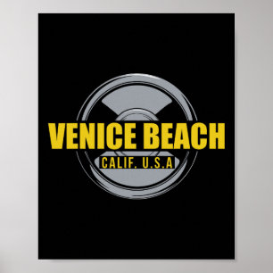 Affiche Venice Beach Californie Salle De Sport Usa Bodybui