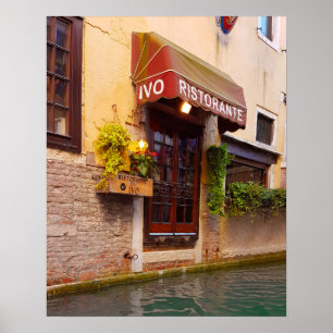 Affiche Venice Canal Architecture Ristorante Street