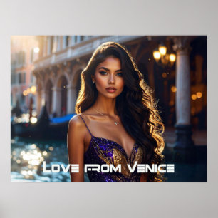 AFFICHE VENISE - AMOUR DE VENISE