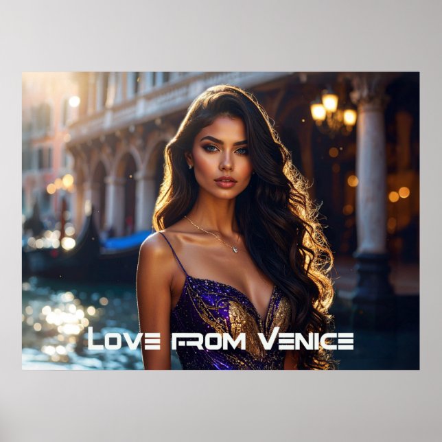 AFFICHE VENISE - AMOUR DE VENISE (Devant)