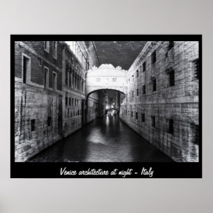 Affiche Venise - Architecture la nuit n°1 (Affiche)