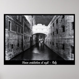 Affiche Venise - architecture la nuit No.1 (affiche)