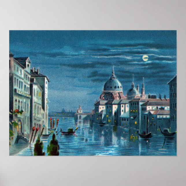 Affiche Venise au clair de lune (Devant)