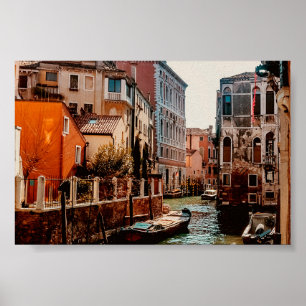 Affiche Venise Gondola Canal Italie Photographie