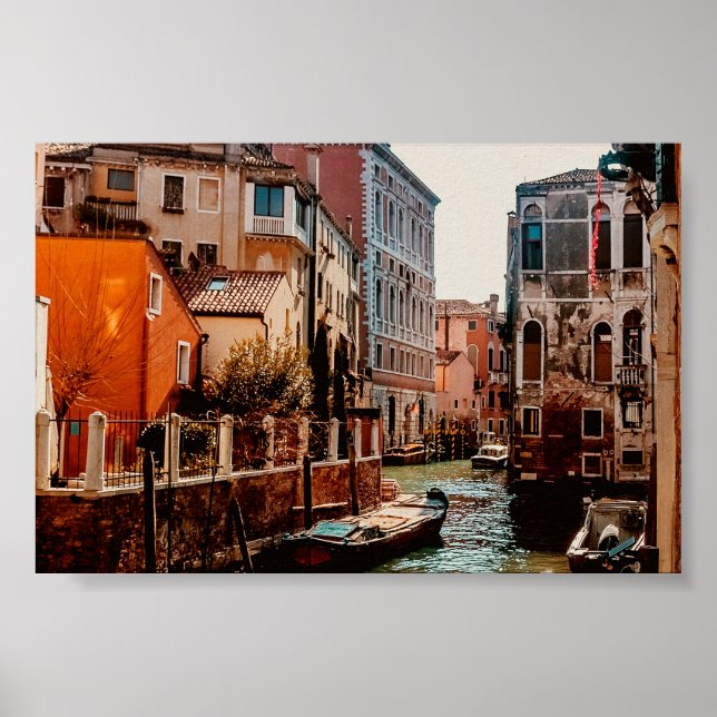 Affiche Venise Gondola Canal Italie Photographie (Devant)