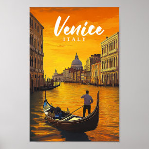 Affiche Venise Italie Lieu de voyage célèbre