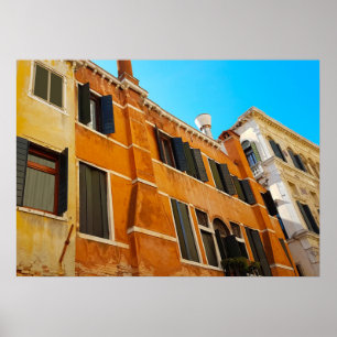 Affiche Venise Italie Maisons de Style Architecture Véniti