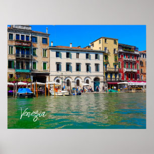 Affiche Venise Italie Riva Del Vin Grand Canal