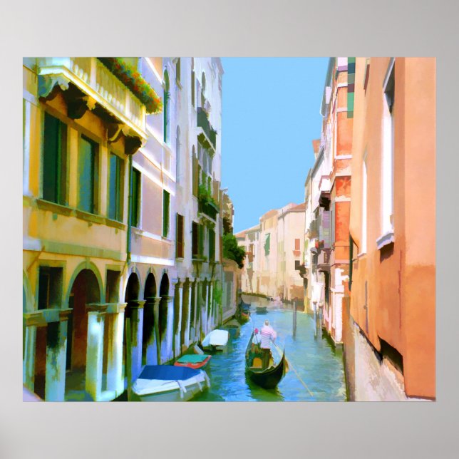 Affiche Venise Italie Street Scene (Devant)