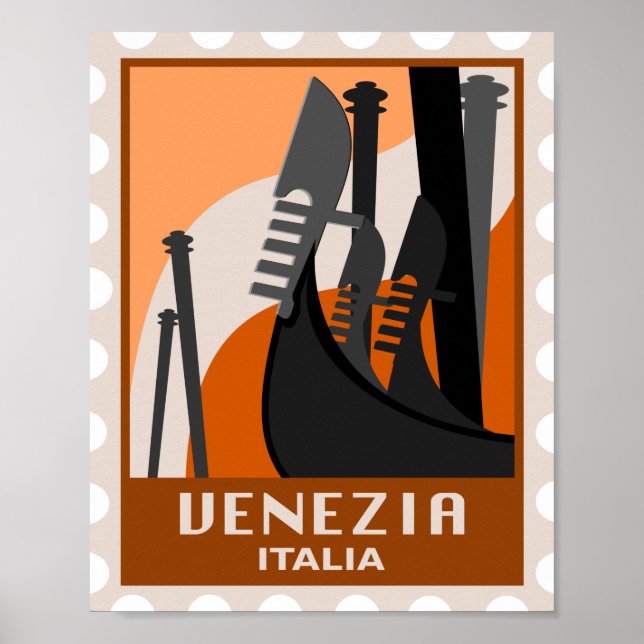 Affiche Venise Italie, Venise Italie, Italie Vintage (Devant)
