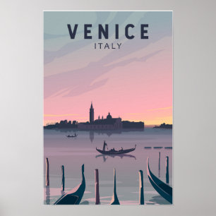 Affiche Venise Italie Voyage Art Vintage