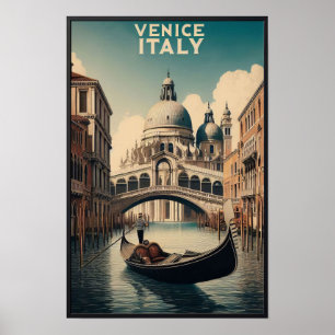 Affiche Venise Italie Voyage Rétro