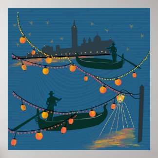 Affiche Venise la nuit
