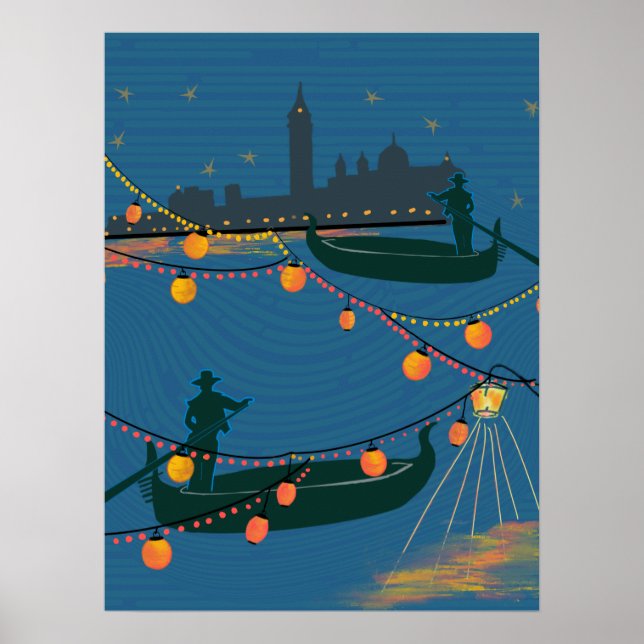 Affiche Venise la nuit (Devant)