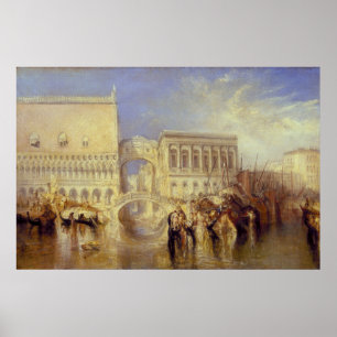 Affiche Venise le pont des Soupirs J. M. W. Turner Italie