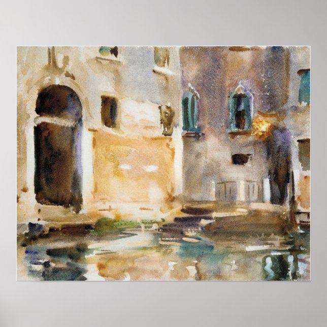 Affiche Venise (vers 1903) par John Singer Sargent (Devant)