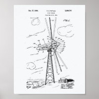 Vent Turbine 1944 Brevet Art Livre blanc