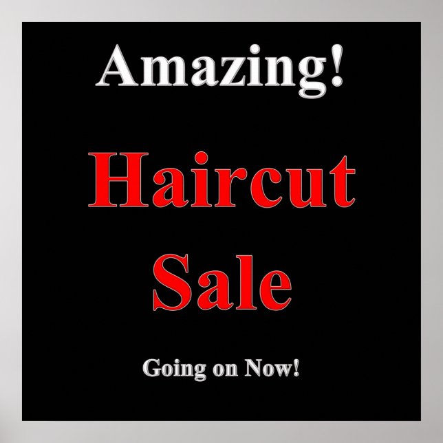 Affiche Vente de coiffure Extraordinaire Matte (Devant)