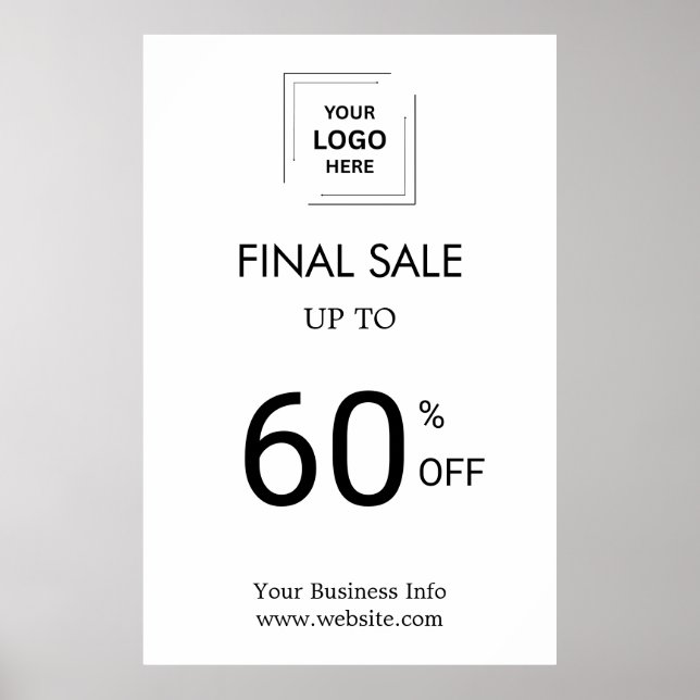 Affiche Vente finale | Rabais sur les logos d'événements c (Devant)