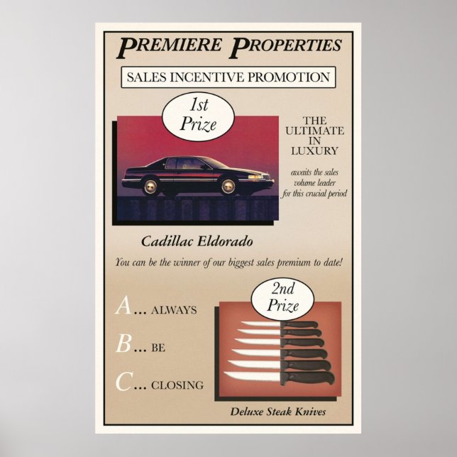 Affiche Ventes de Glengarry Glen Ross (Devant)