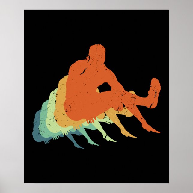 Affiche Ventilateur d'athlète olympique rétrograde (Devant)