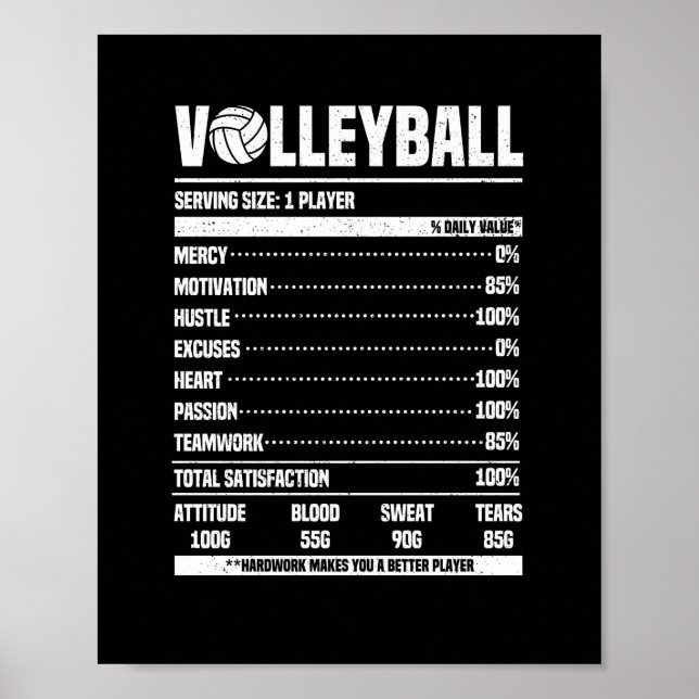 Affiche Ventilateur de l'équipe de volley-ball Funky Nutri (Devant)