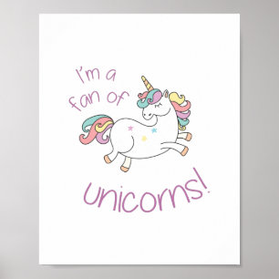 Affiche Ventilateur de licorne