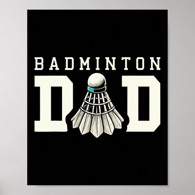 Affiche Ventilateur sportif Badminton Dad Shuttle (Devant)