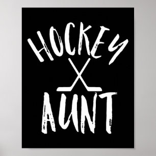 Affiche Ventilateur sportif de la Tante de hockey Cheval c
