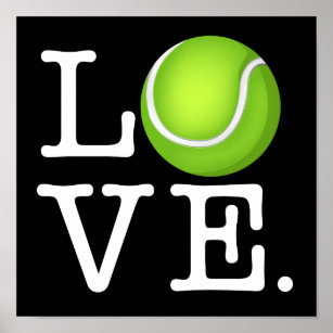 Affiche Ventilateur Tennis Love