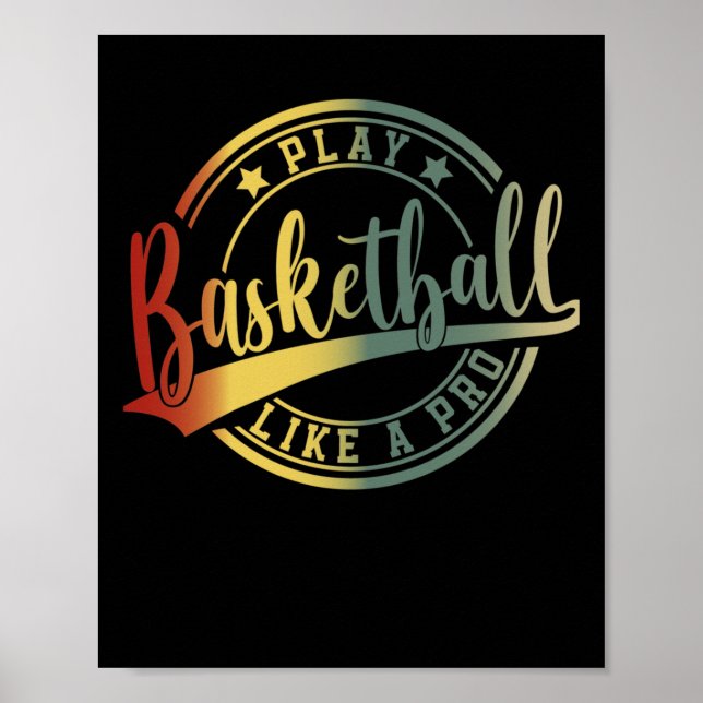 Affiche Ventilateurs de basket-ball Collège de basket-ball (Devant)
