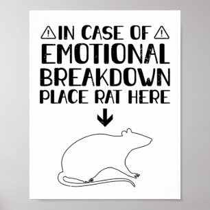 Affiche Ventilation émotionnelle du taux  Rats Animaux Cad