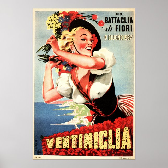 Affiche VENTIMIGLIA ITALIE Festival Vintage Italie (Devant)