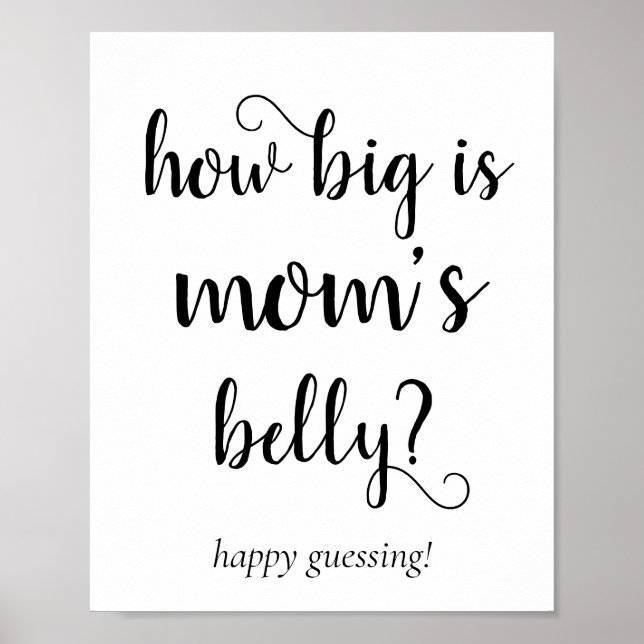Affiche Ventre simple Mommys | Jeu de devinette de script  (Devant)