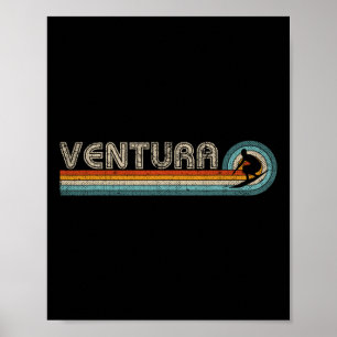 Affiche Ventura Californie États-Unis Surf