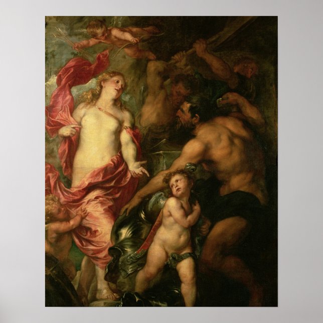Affiche Vénus asking Vulcan for the Armour of Aeneas (oil (Devant)