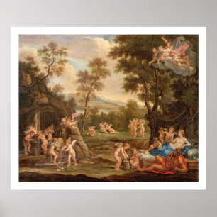 Affiche Vénus dans la forge de Vulcan, XVIIIème siècle