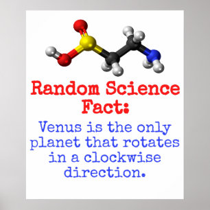 Affiche Vénus Est La Seule Planète - Science Fact