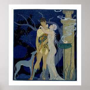 Affiche Vénus et Adonis (litho de couleur)