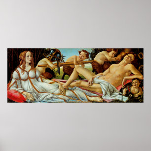 Affiche Vénus et Mars de Bottichelli