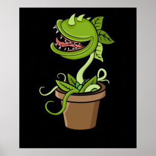 Affiche Vénus Fly Trap Plant Venin Men Carnivorous Plants