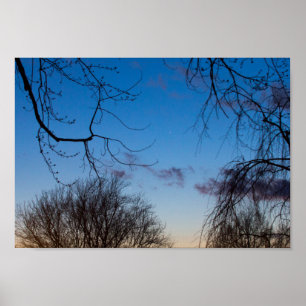 Affiche Vénus & Mercure au coucher du soleil, Ohio