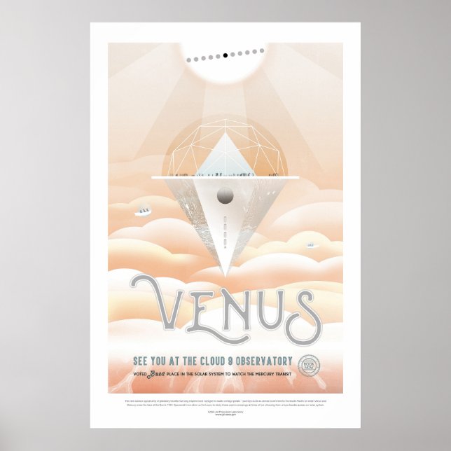 Affiche Vénus | NASA Visions du futur (Devant)