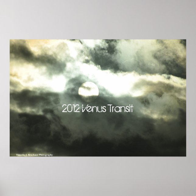 Affiche Venus Transit 2012 (Devant)