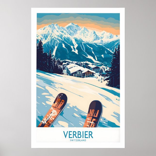 Affiche Verbier Suisse 1 (Devant)