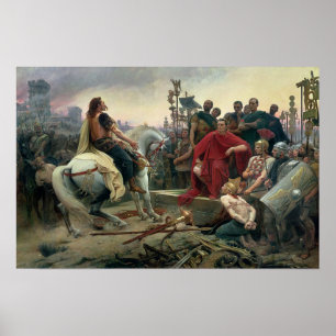 Affiche Vercingetorix jette ses bras