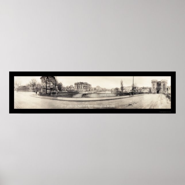 Affiche Verdun France Birdseye Photo 1918 (Devant)