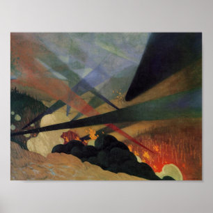 Affiche Verdun (World War One Battle Scene) (by Vallotton)